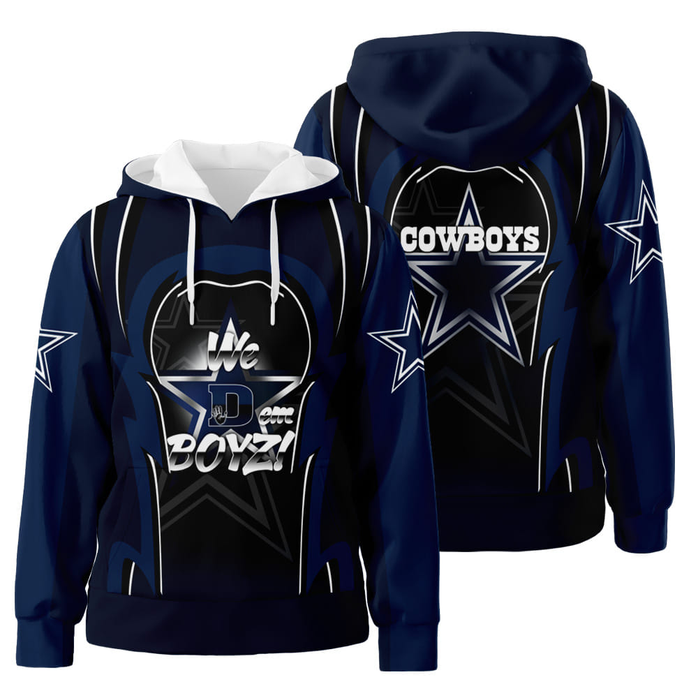 We Dem Boyz Dallas Cowboys 3D All Over Print Hoodie Zip-Up Hoodie