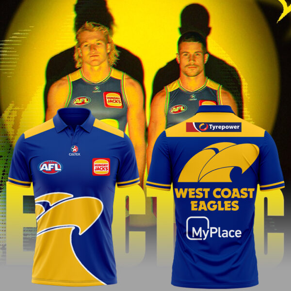 West Coast Eagles AFL Polo Shirt Unique Gift For Fans
