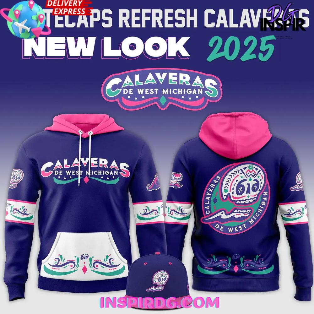 West Michigan Whitecaps 2025 Calaveras de West Michigan Hoodie Premium Merchandises