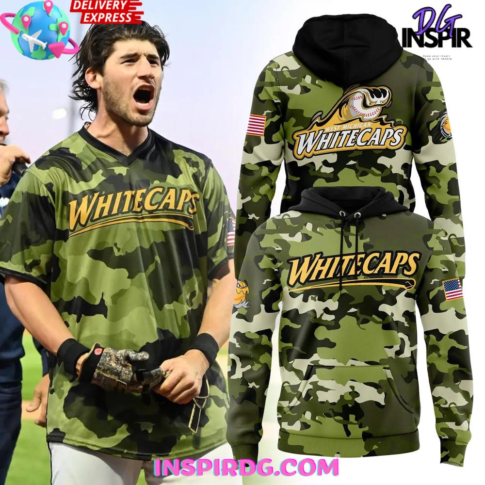 West Michigan Whitecaps Memorial Day 2025 Hoodie Premium Merchandises