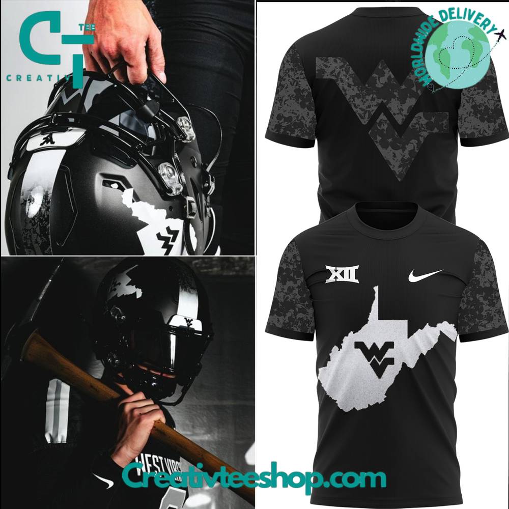 West Virginia Mountaineers Coal Rush Blackout T-Shirt