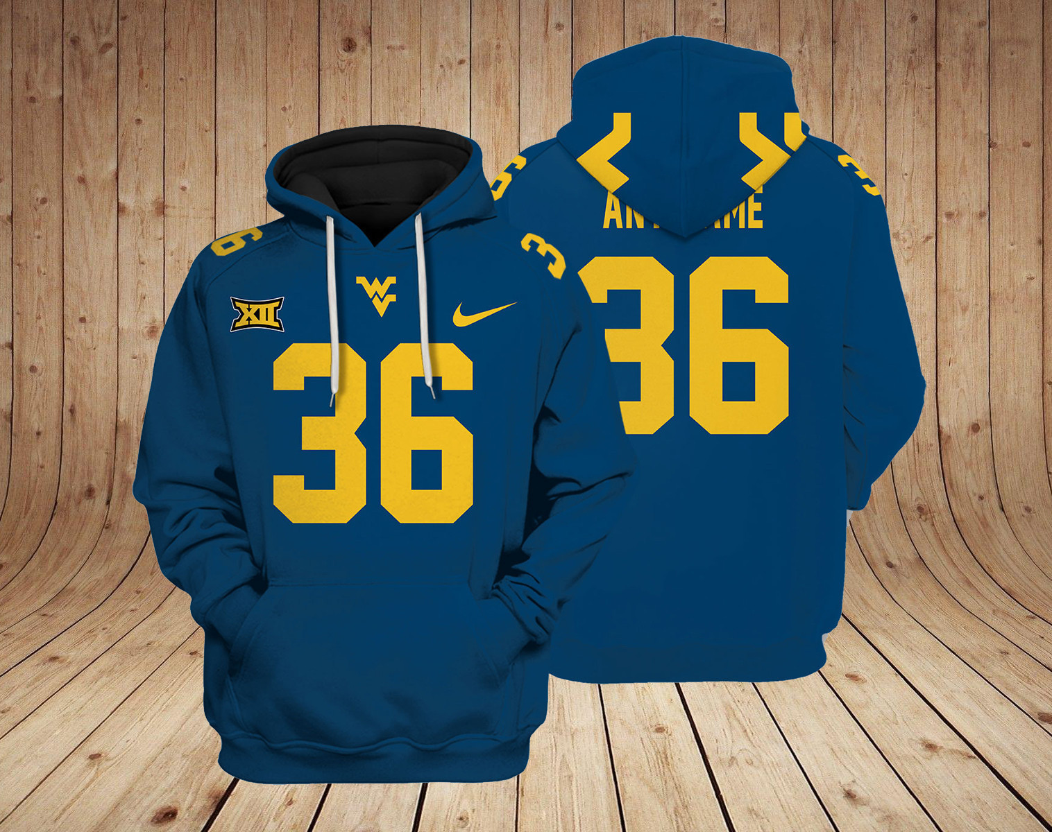 West Virginia Mountaineers NCAA Custom 3D Hoodie PT19122 Gift For Sport Music Fans