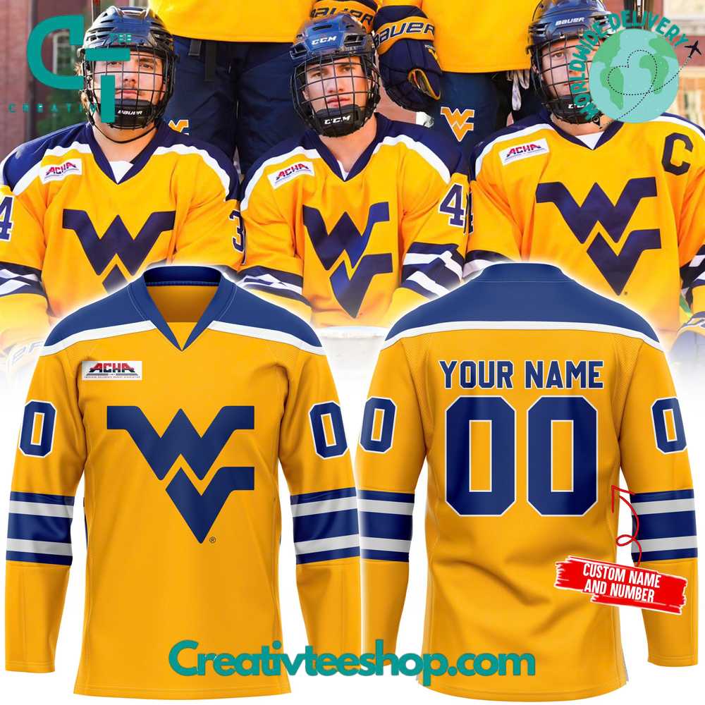 West Virginia University D1 Hockey x The Gold Standard 2024 Jersey