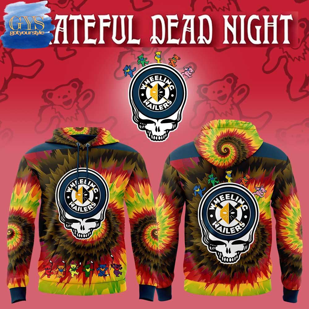 Wheeling Nailers Grateful Dead Night Tie Dye Hoodie