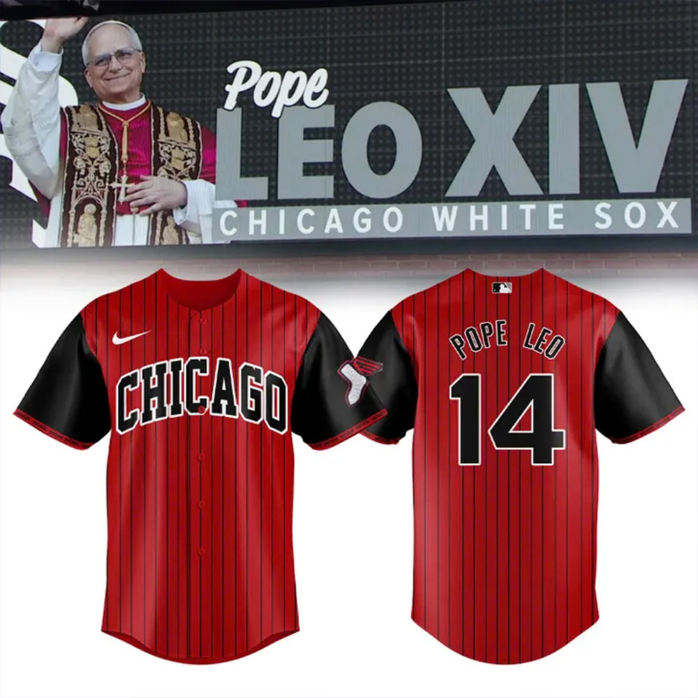 White Sox Pope Leo XIV Baseball Jersey Baseball Lover Gift Ideas