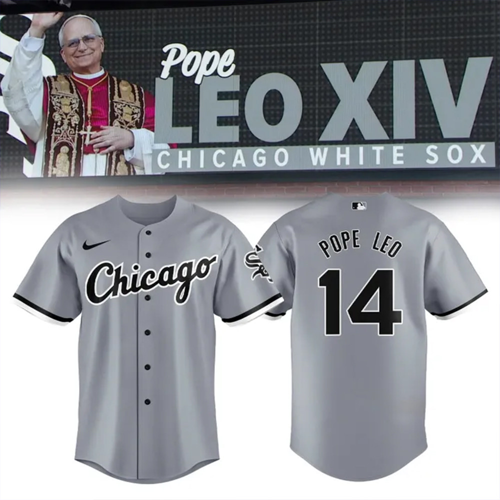 White Sox Pope Leo XIV Baseball Jersey Baseball Team Gift Ideas