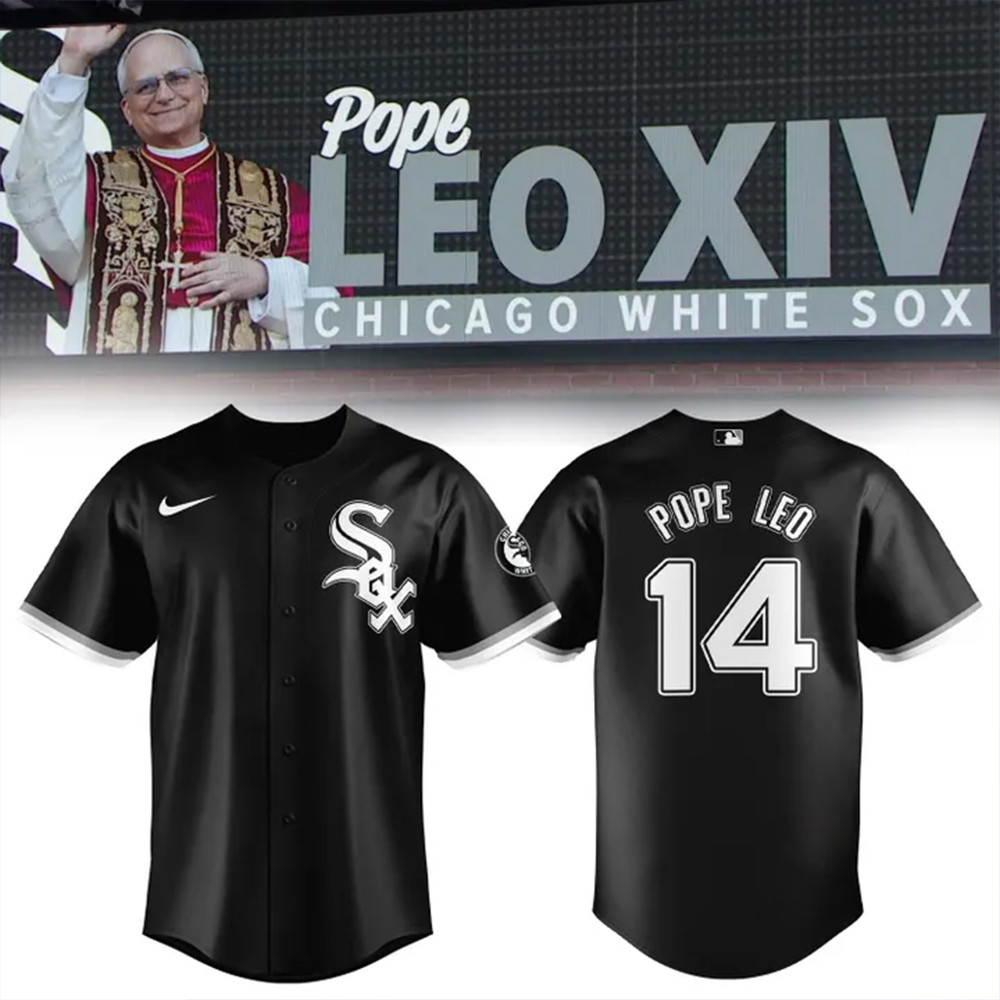White Sox Pope Leo XIV Baseball Jersey Best Gifts For Baseball Fans