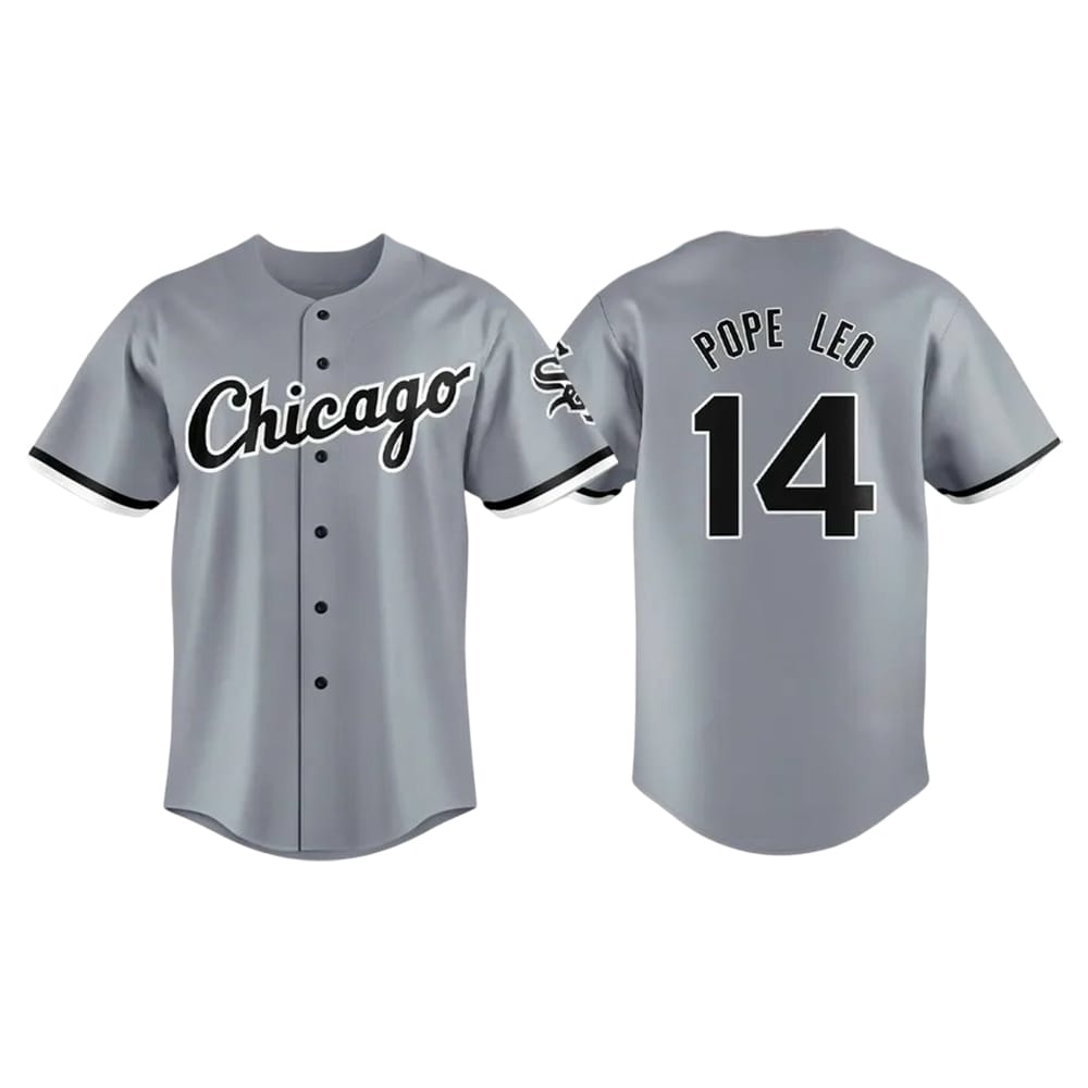White Sox Pope Leo XIV Baseball Jersey Best Gifts For Baseball Fans