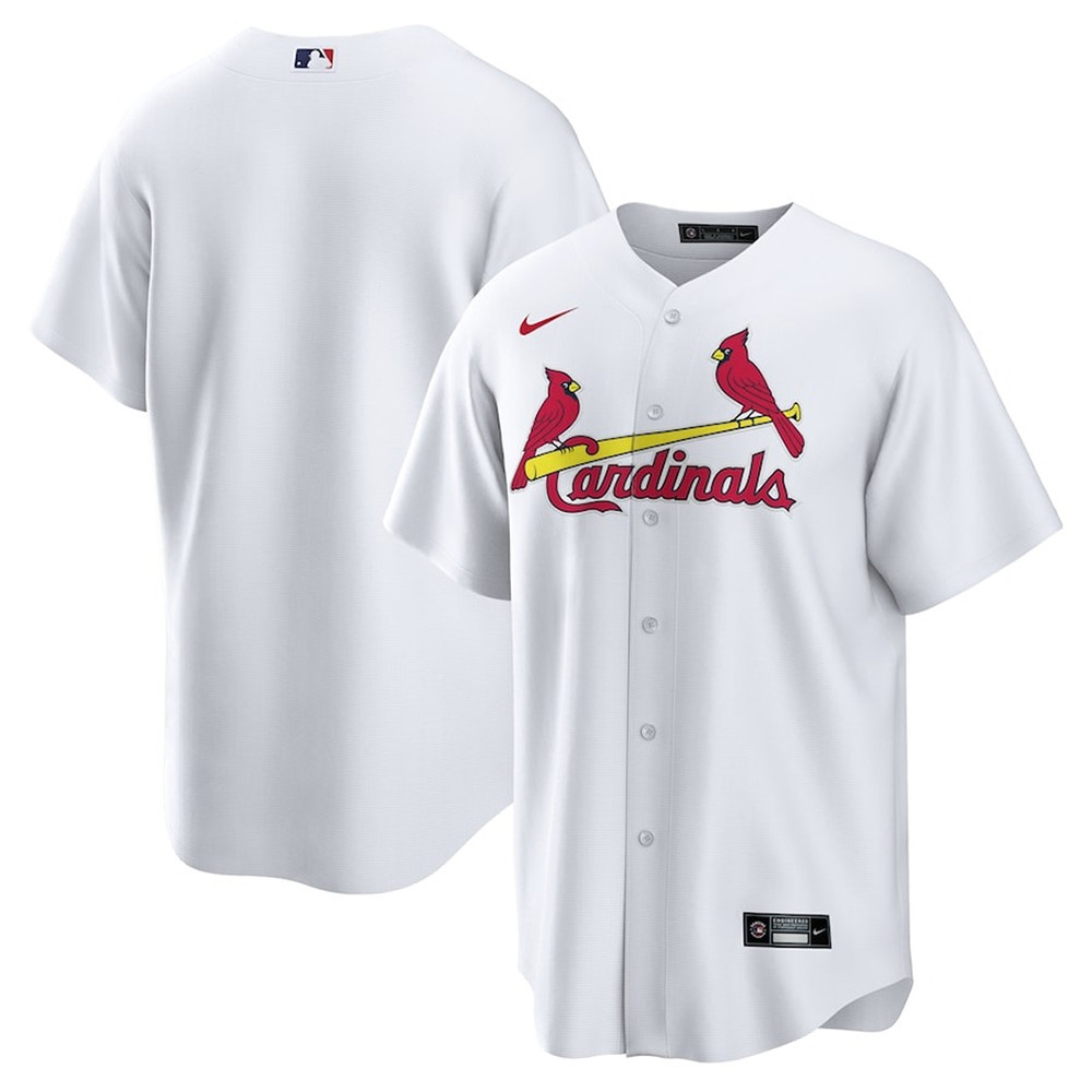 White St Louis Cardinals Home Team Baseball Jersey Cool Baseball Gifts
