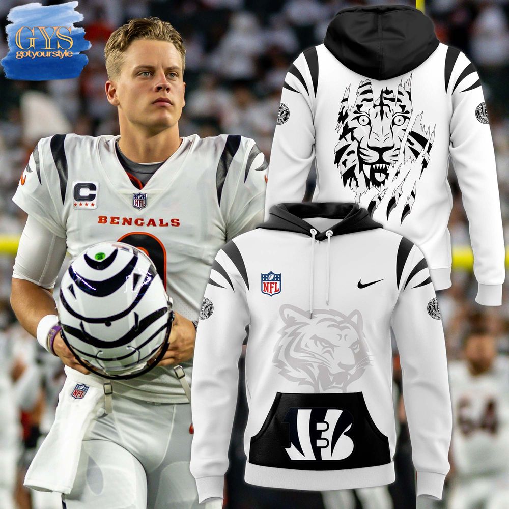Whiteout Cincinnati Bengals 2024 Limited Pullover Hoodie