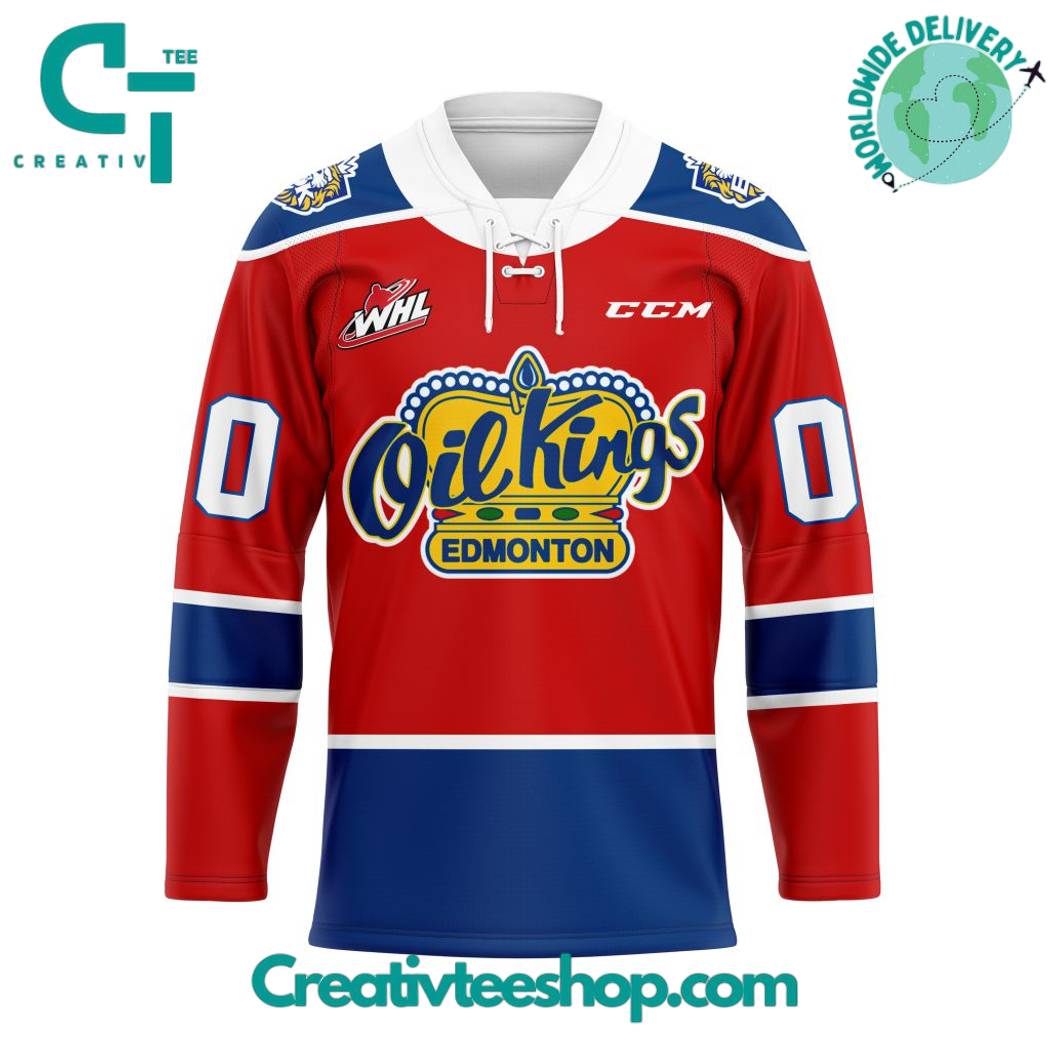 WHL Edmonton Oil Kings Home Hockey Jersey