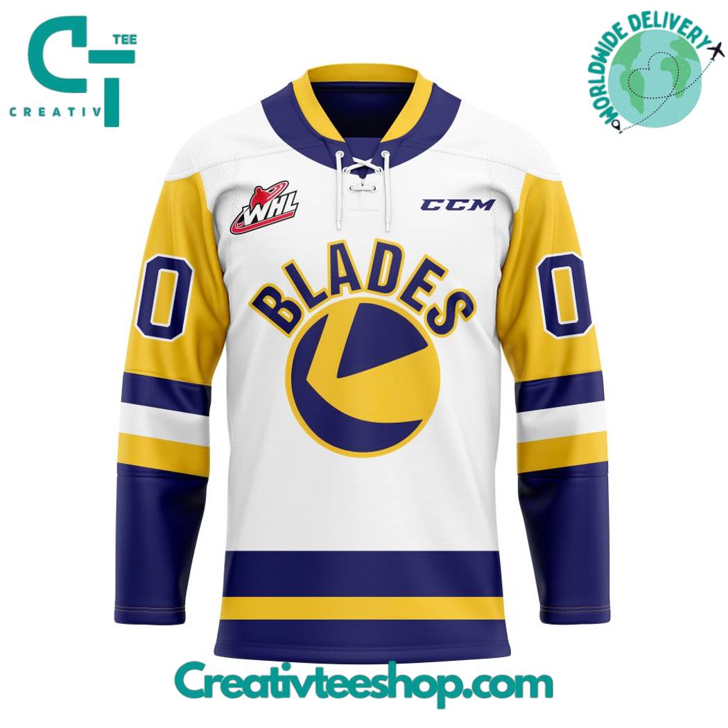 WHL Saskatoon Blades Away Hockey Jersey