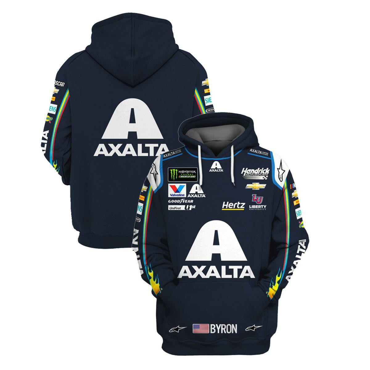 William Byron Axalta All Over Print Hoodie Gift For Sport Music Fans