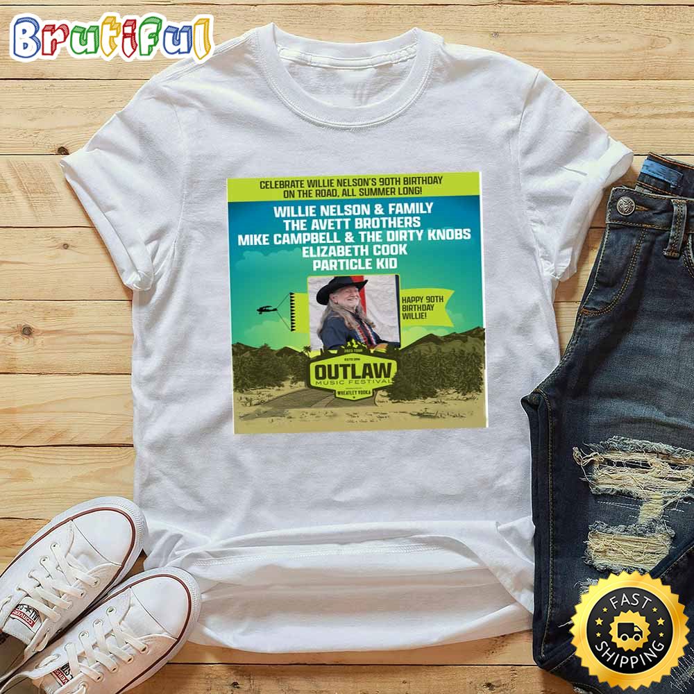 Willie Nelson Outlaw Music Festival Tour 2023 T-Shirt