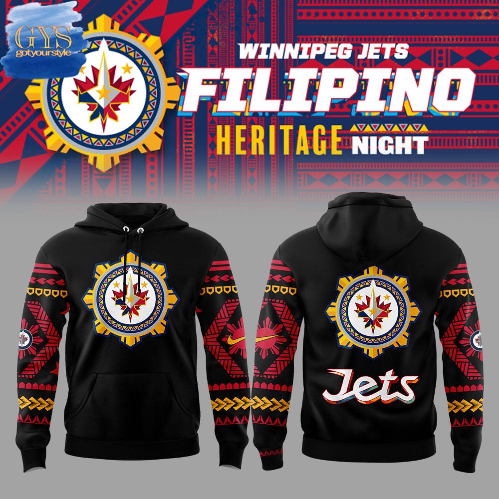 Winnipeg Jets Filipino Heritage Night Limited Edition Hoodie