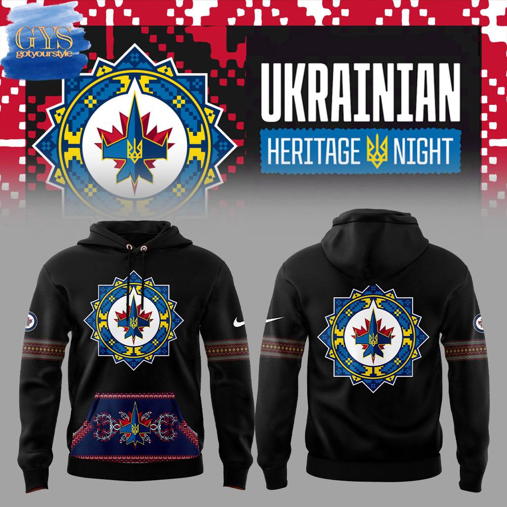Winnipeg Jets Ukrainian Heritage Night 2025 Limited Edition Hoodie