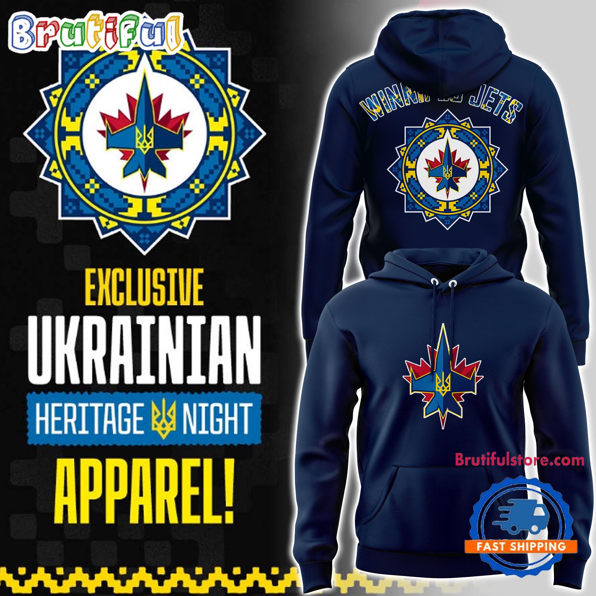 Winnipeg Jets Ukrainian Heritage Night Hoodie Shirt