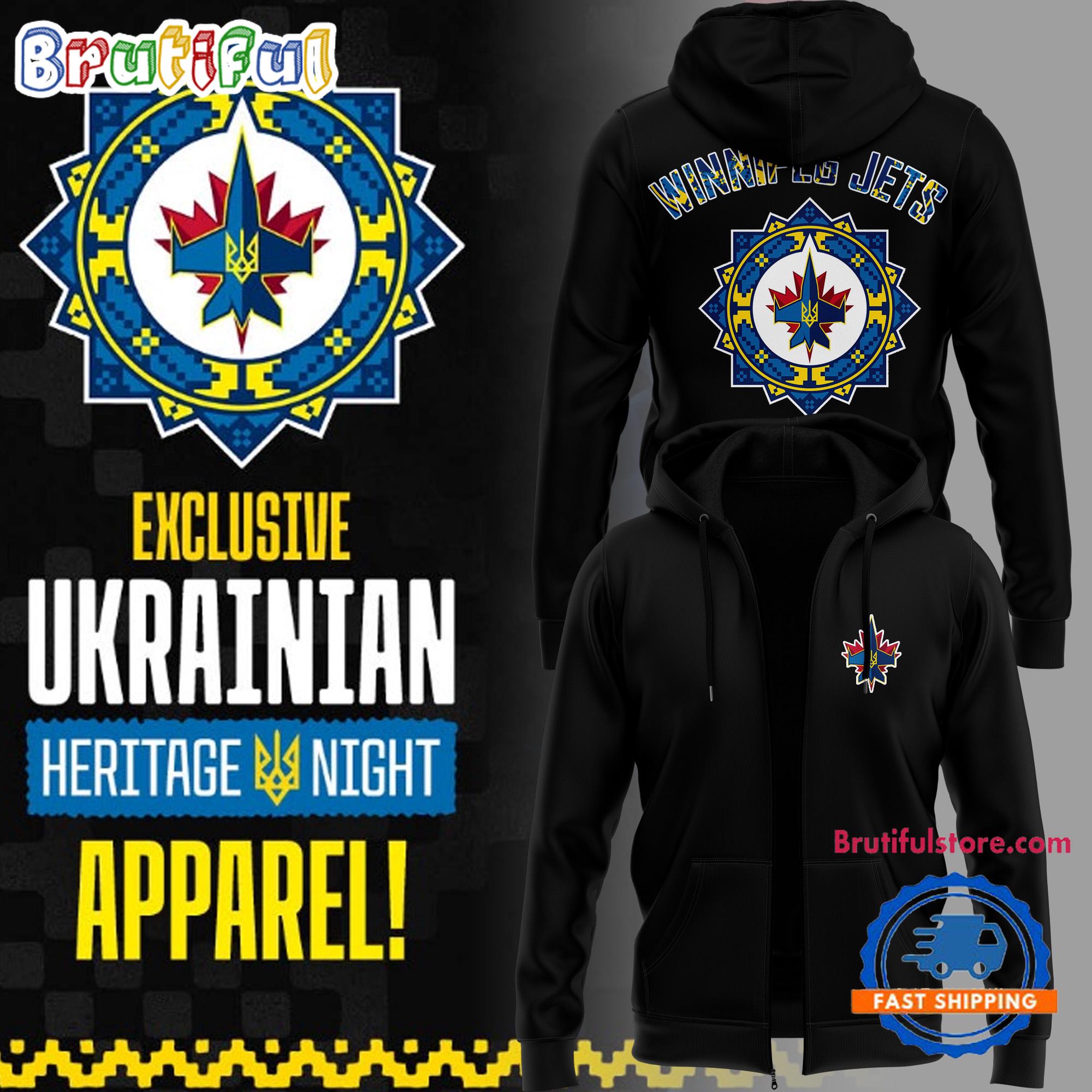 Winnipeg Jets Ukrainian Heritage Night Zip Hoodie
