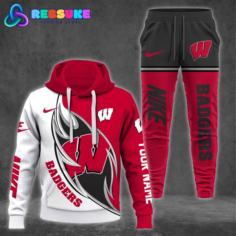 Wisconsin Badgers NCAA 2024 Combo Hoodie, Pants Premium Merchandise