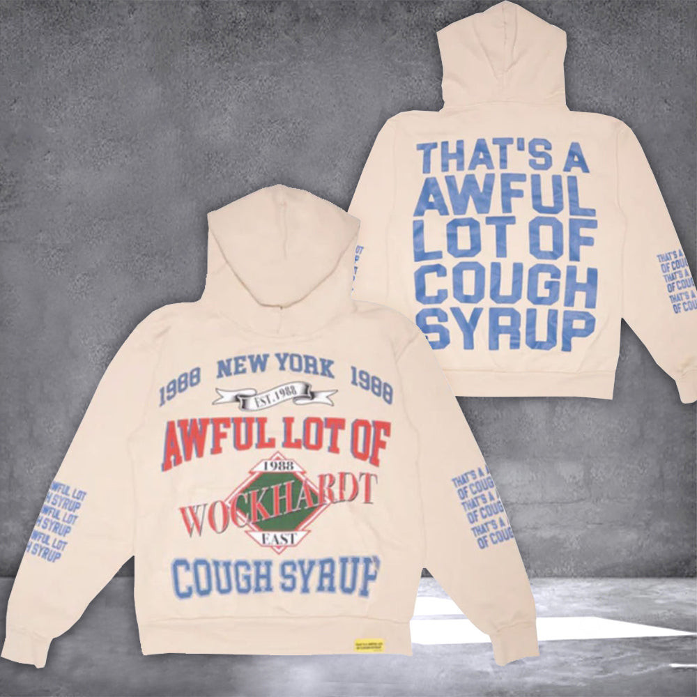 Wockhardt Cough Syrup Hoodie â€“ Awful Lot Of Cough Syrup Merch