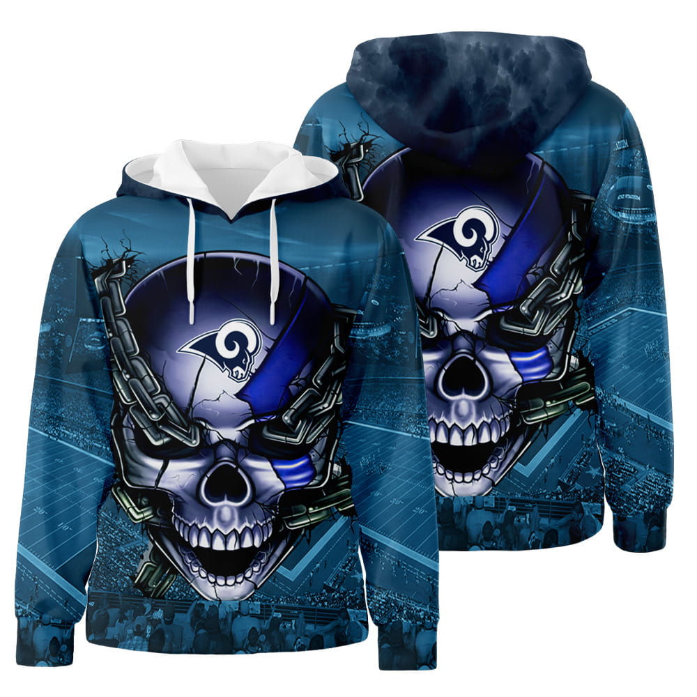Women Los Angeles Rams 3D All Over Print Hoodie Zip-Up Hoodie