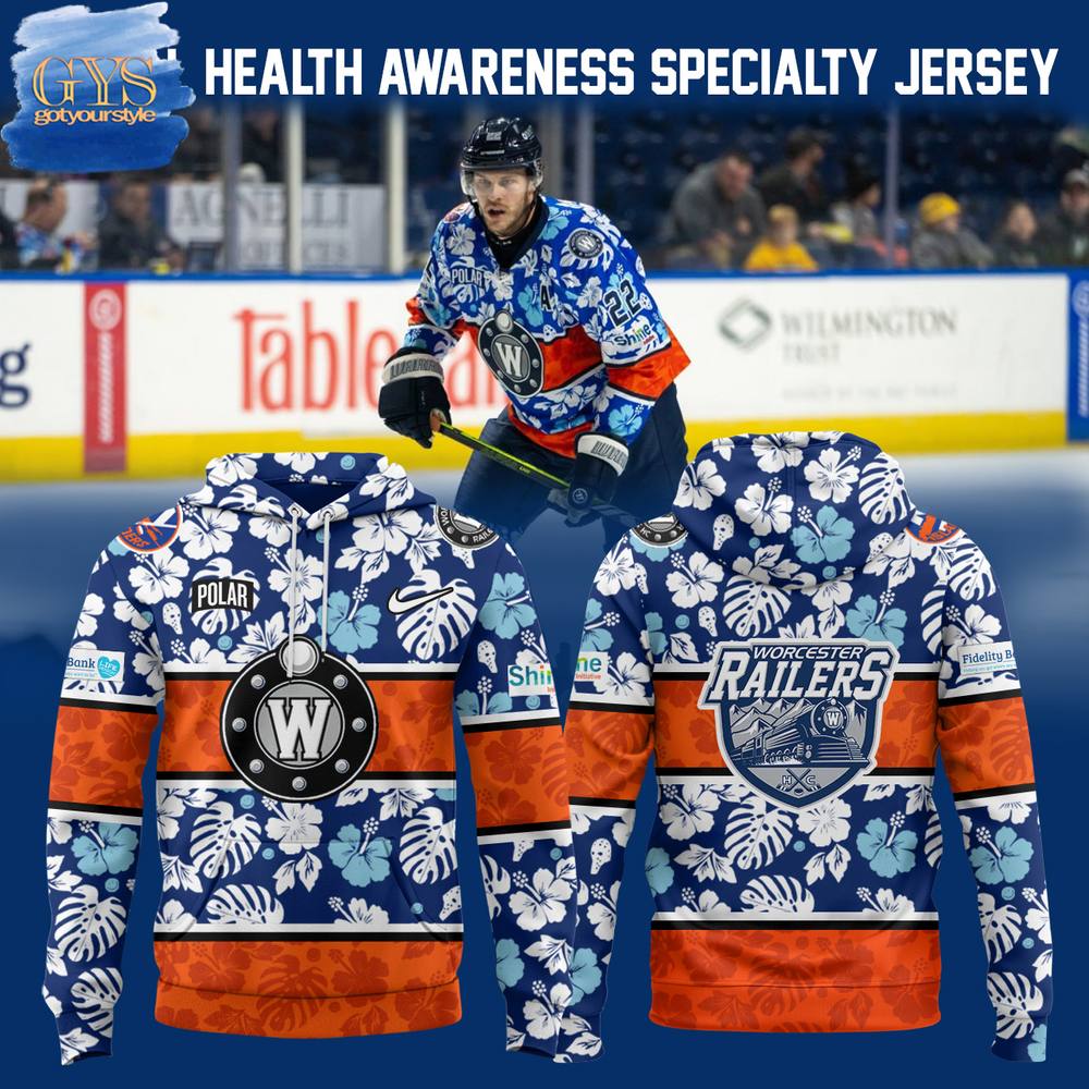 Worcester Railers Mental Health Awareness Specialty Hoodie