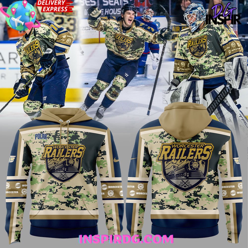 Worcester Railers Military Specialty Uniform Hoodie