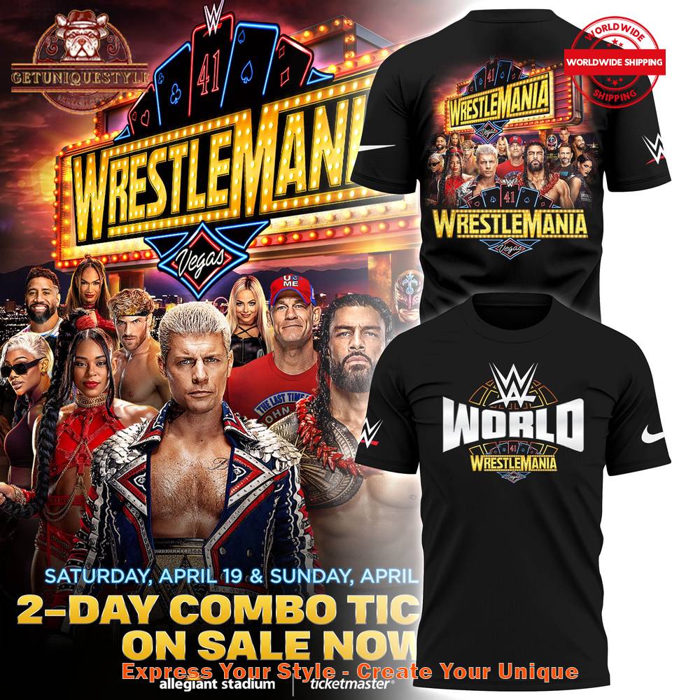 WrestleMania 41 WWE World 2025 Shirt
