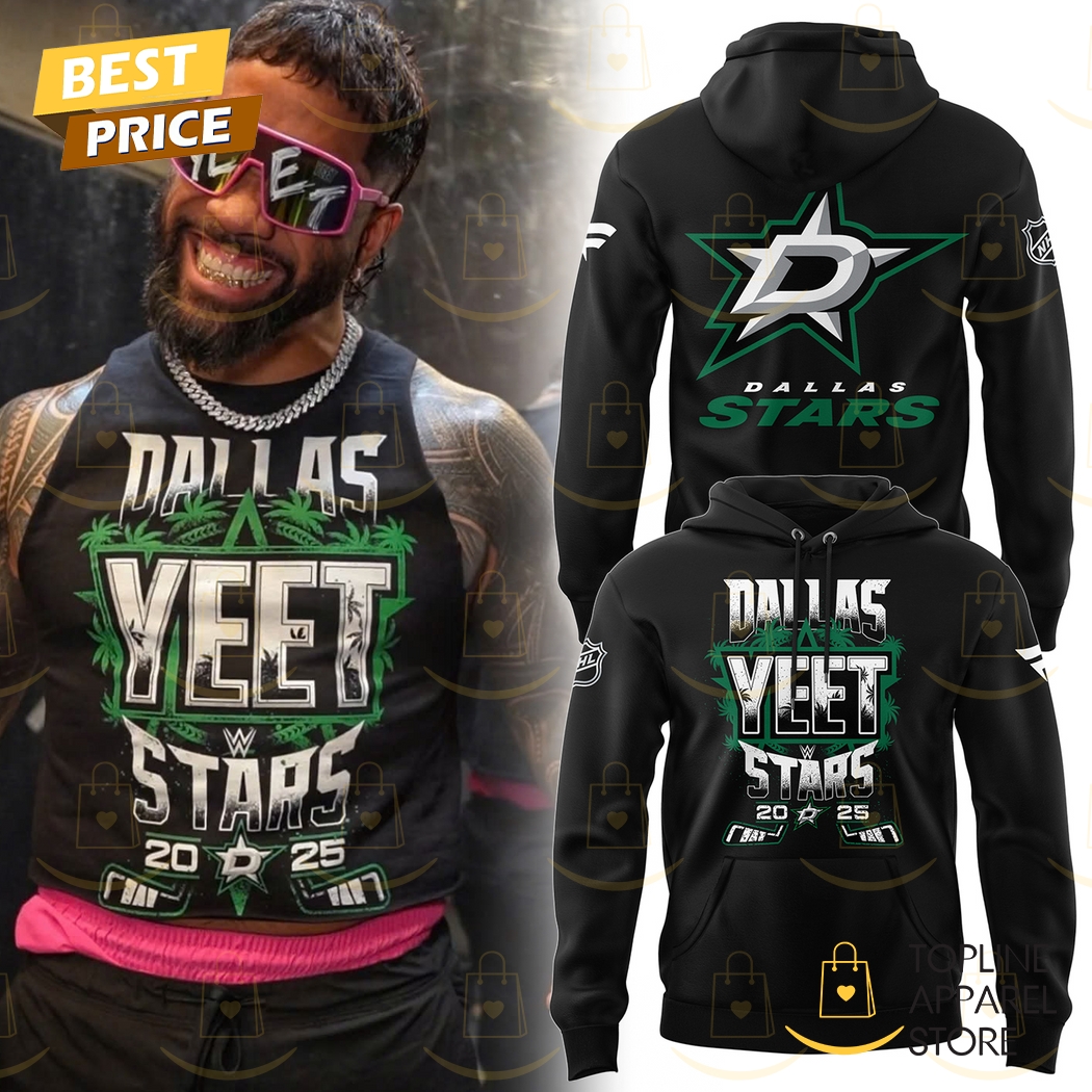 WWE x Dallas Stars 2025 Hoodie - Black
