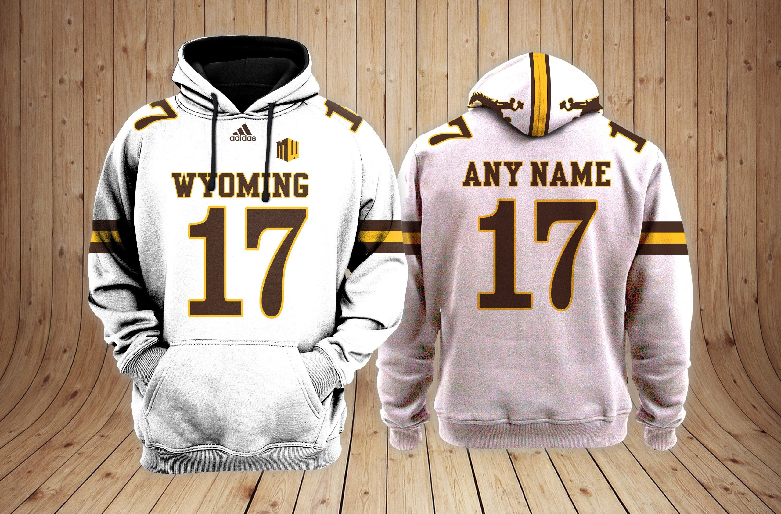 Wyoming Cowboys football NCAA Custom 3D Hoodie PT19462 Gift For Sport Music Fans