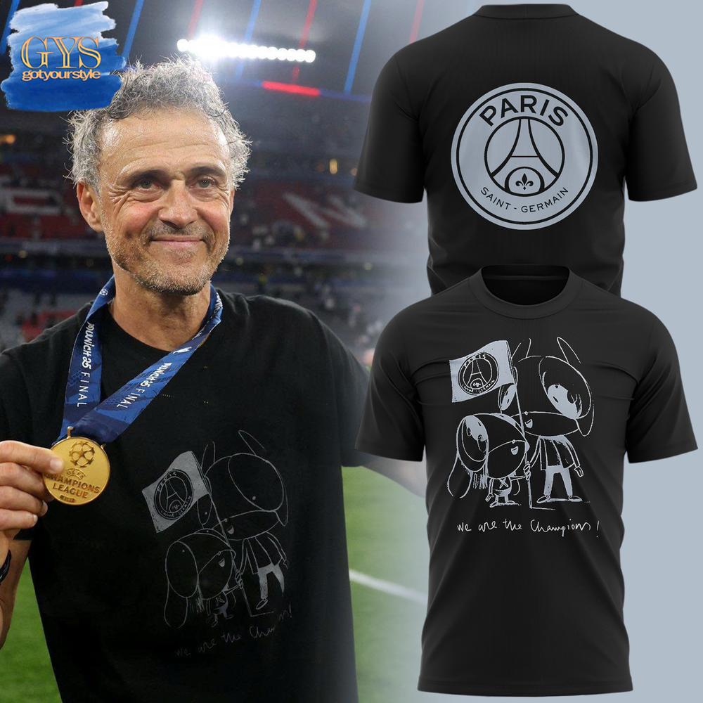 Xana We Are The Champions PSG Limited Edition T-Shirt Premium Merchandises