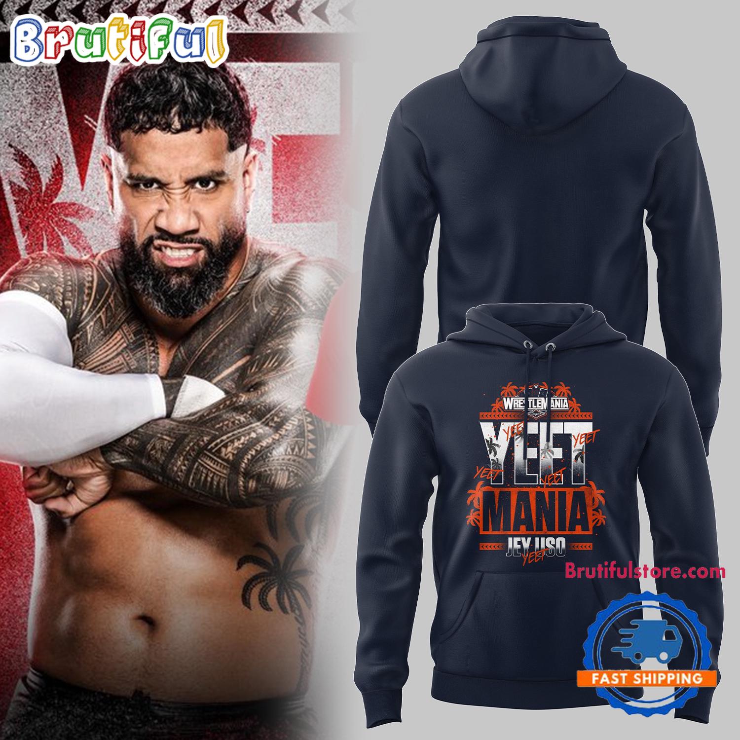 Yeet Mania Jey Uso WWE Charlotte Flair Limited Edition Hoodie