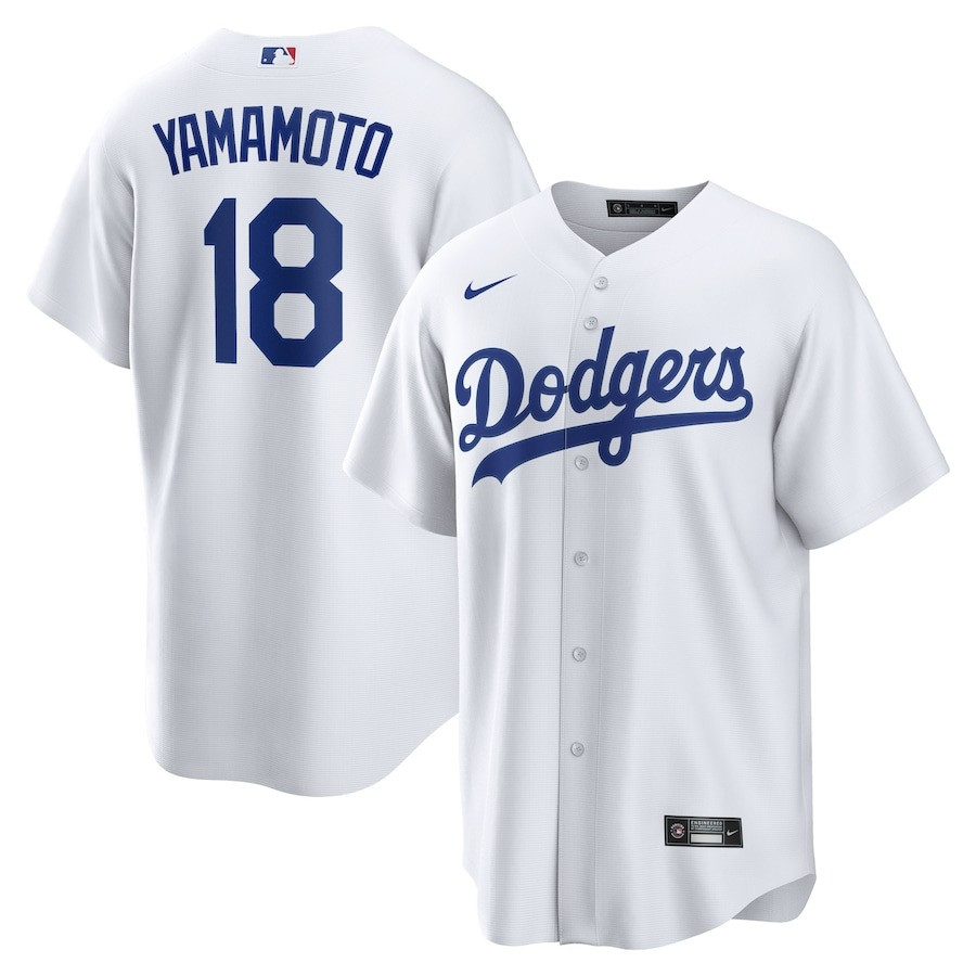 Yoshinobu Yamamoto Los Angeles Dodgers Jersey MLB White Home  Player Jersey Merch