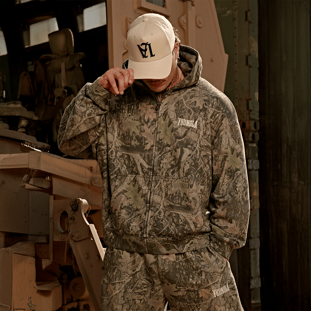 Youngla Camo Zip Hoodie Fathers Day Gifts For Husband