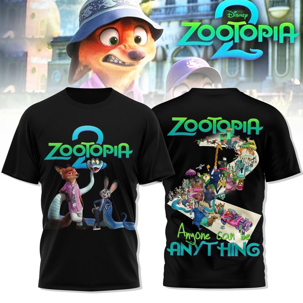 Zootopia 2 Disney Movie T-Shirt Gifts For Fan Lovers